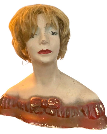 Antique Art Deco display bust LAMOUREUX
