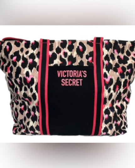 Victoria's Secret Leopard Print Tote Bag Weekender Overnighter