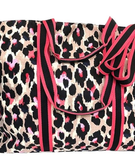 Victoria's Secret Leopard Print Tote Bag Weekender Overnighter