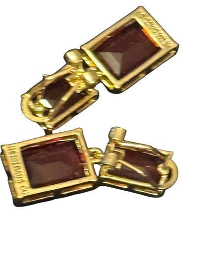 Heidi Daus HOT ROCKS Necklace & Earrings NIB Red Elegant Gold Pave Jewelry NEW