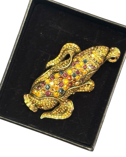 HEIDI DAUS "A-MAIZE-ING" CRYSTAL CORN PIN BROOTCH - NEW RARE NIB