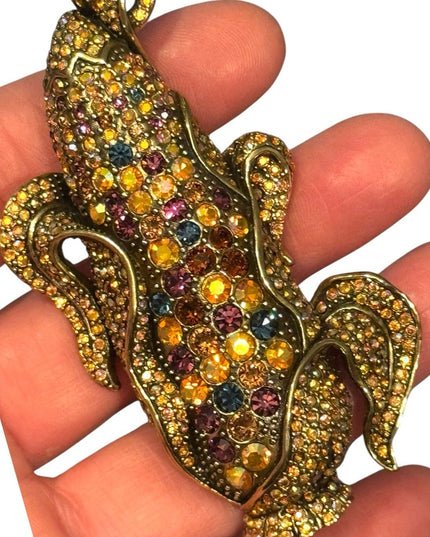 HEIDI DAUS "A-MAIZE-ING" CRYSTAL CORN PIN BROOTCH - NEW RARE NIB