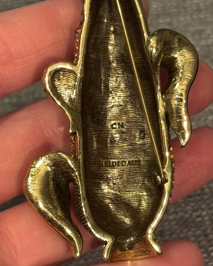 HEIDI DAUS "A-MAIZE-ING" CRYSTAL CORN PIN BROOTCH - NEW RARE NIB
