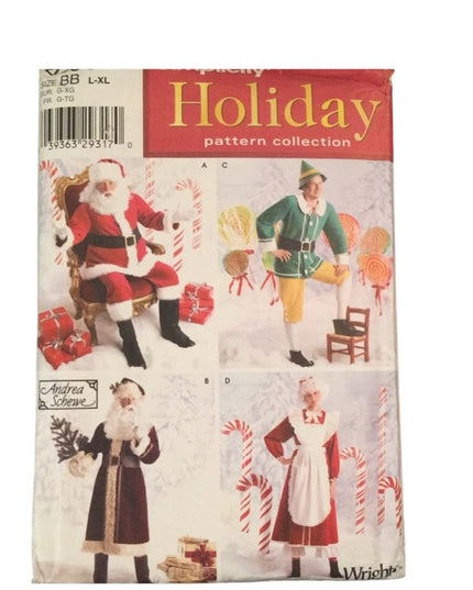 Simplicity UNCUT Sewing Santa Ms claus Costume
