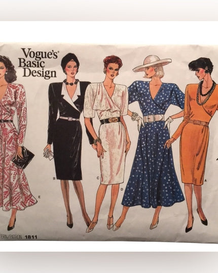 VTG Vogue dress design sewing pattern NEW