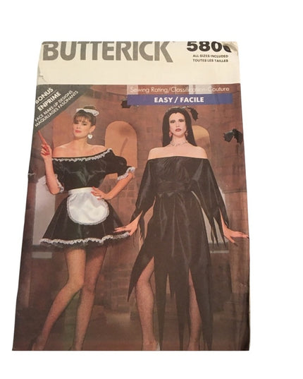 Butterick womens costume sewing pattern OS Vampire Elvira