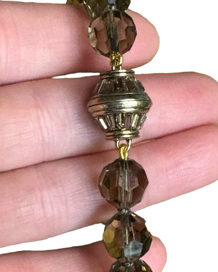 Retired Heidi Daus chunky bead crystal bracelet 11mm