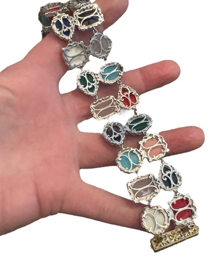 Gems En Vogue Michael Valitutti Multicolor Gemstone Bracelet Sterling 18k Gold
