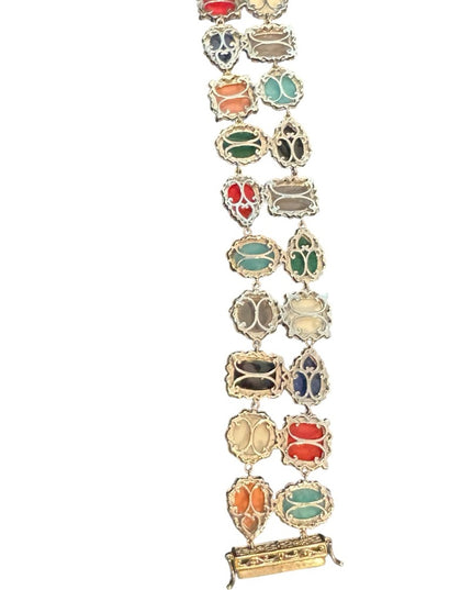Gems En Vogue Michael Valitutti Multicolor Gemstone Bracelet Sterling 18k Gold