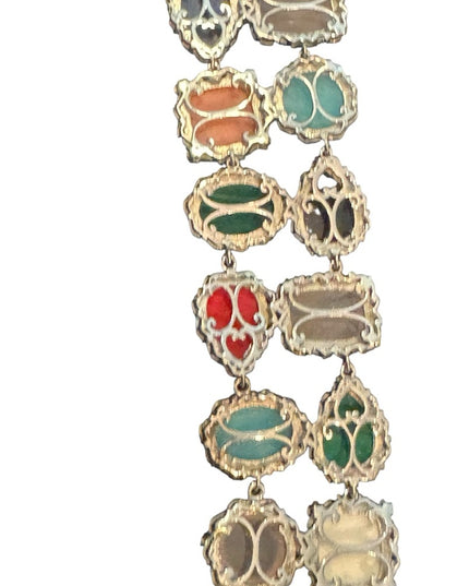 Gems En Vogue Michael Valitutti Multicolor Gemstone Bracelet Sterling 18k Gold