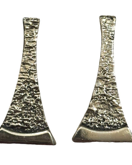 Vintage Mid Century Modernist Darveau Silver earrings Rare