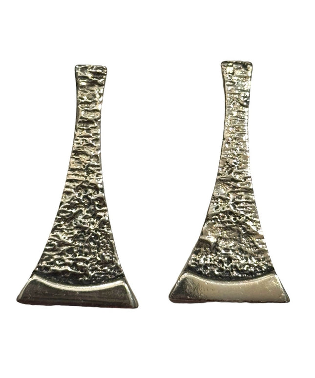 Vintage Mid Century Modernist Darveau Silver earrings Rare