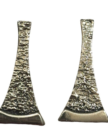 Vintage Mid Century Modernist Darveau Silver earrings Rare