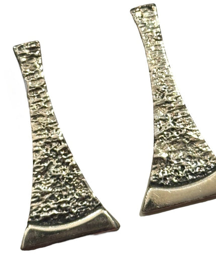 Vintage Mid Century Modernist Darveau Silver earrings Rare
