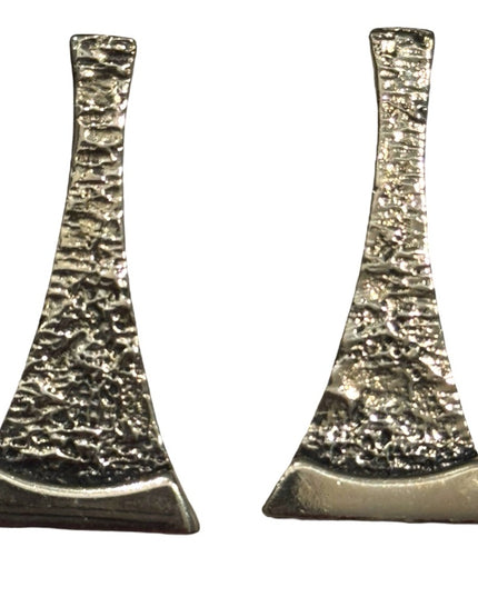 Vintage Mid Century Modernist Darveau Silver earrings Rare