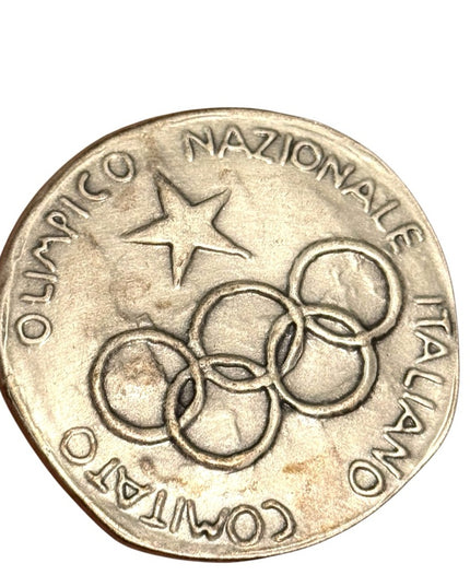 Vintage Olympic Federation of Italy plaque table medal Italy sport Medalian Coin