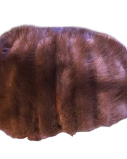 Vintage Simpsons PILL BOX  Mink fur hat Sz Large