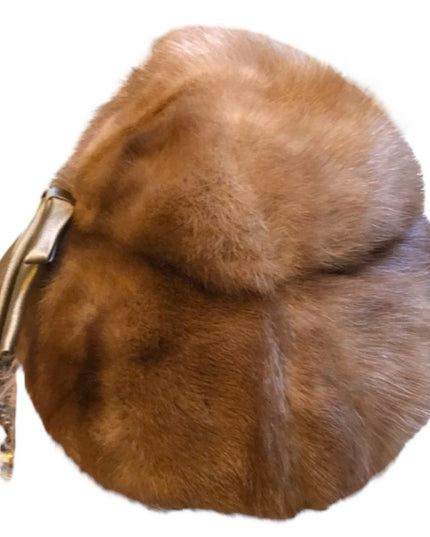 Vintage Eatons Mink Fur hat with bow Sz Small