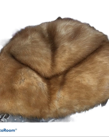 Vintage Eatons Mink Fur hat with bow Sz Small