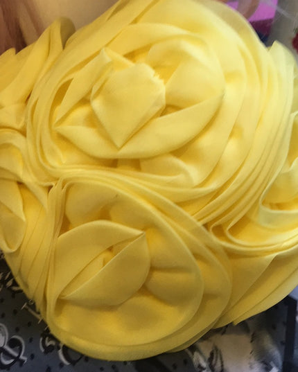 Vintage Canadian Made Yellow flower hat facinator So pretty’ spring Events