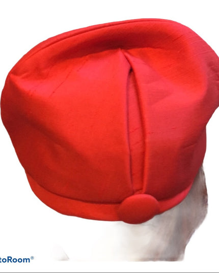 Vintage 1940s Orange silk fancy hat Beauty!