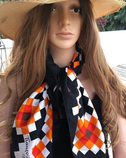 Vintage sun hat flowers Andre sz med-lg 1960s
