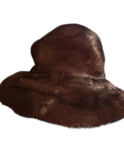 Elegant Stunning Vintage Brown MINK  Fur Women's Hat