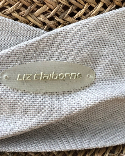 Vintage 1980s Liz Claiborne straw beach hat
