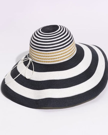 Laundry Shelli Segal Beach hat Beautiful sun blue white stripes