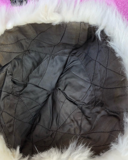 Vintage 1970s  Snow white rabbit fur hat Beauty!