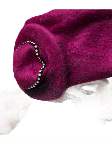 - Vintage 1960s felt purple cosmo hat beautiful