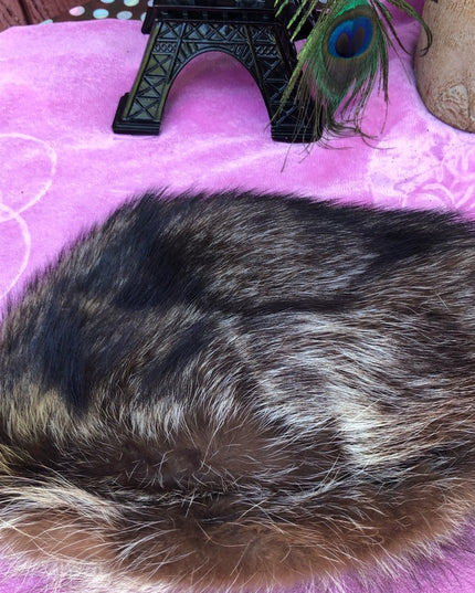 Vintage Raccoon Fur Hat 22” round beauty!