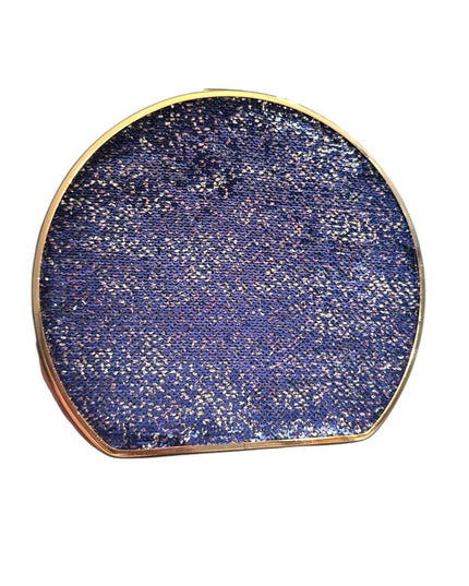Disney Aladdin X CALL IT SPRING Blue Sequin Handbag Clutch Purse Chain Strap