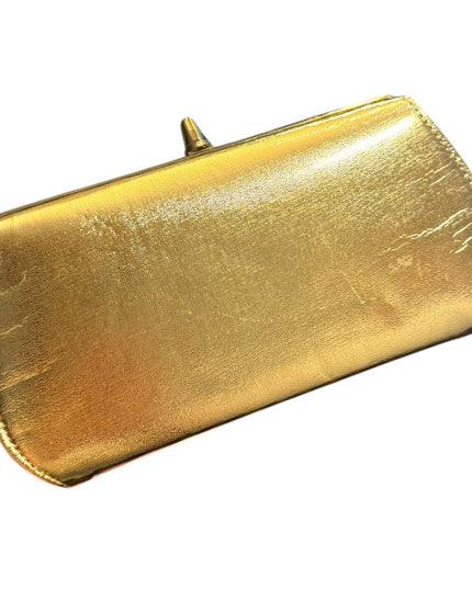 Elegant Vintage Gold Metalic Clutch 1970s
