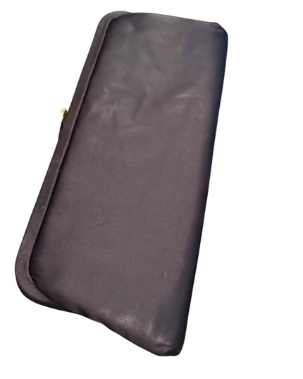 Elegant 1950s Black Long Clutch Bag Purse