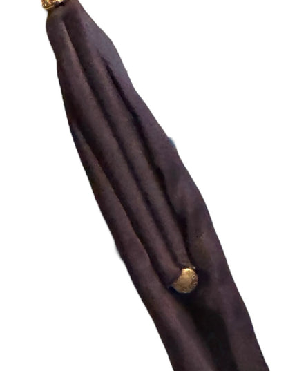 Elegant 1950s Black Long Clutch Bag Purse