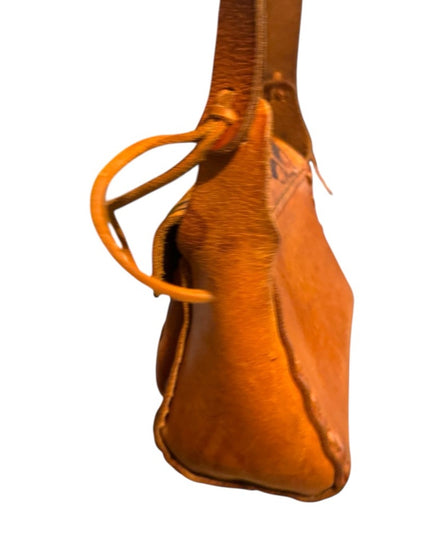 Vintage 1970s Handcrafted Leather tooled Shoulder Bag
