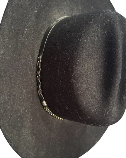 Awesome Lanning Wide Brim Black Mens Womens Hat South Western Cowboy Gambler