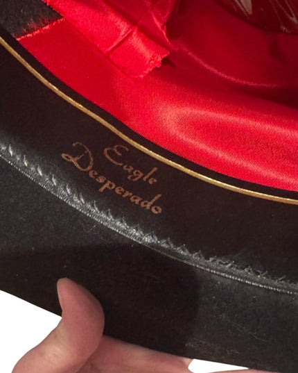 Awesome Lanning Wide Brim Black Mens Womens Hat South Western Cowboy Gambler