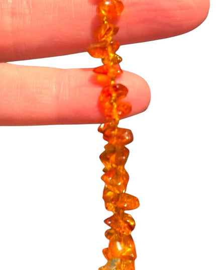 Vintage Authentic Baltic Honey Amber Double Strand Beaded Necklace