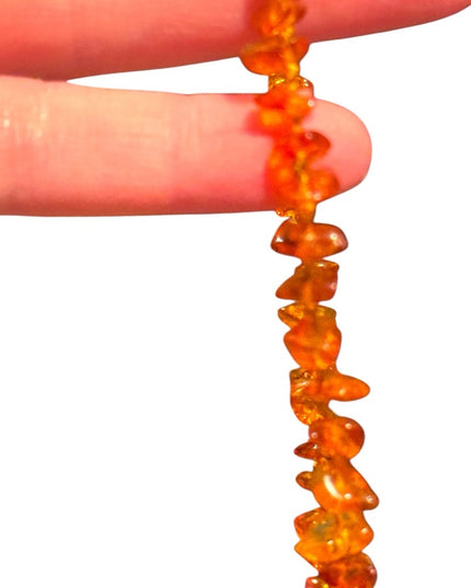 Vintage Authentic Baltic Honey Amber Double Strand Beaded Necklace