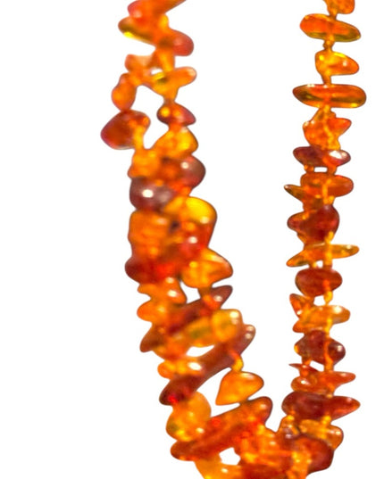 Vintage Authentic Baltic Honey Amber Double Strand Beaded Necklace