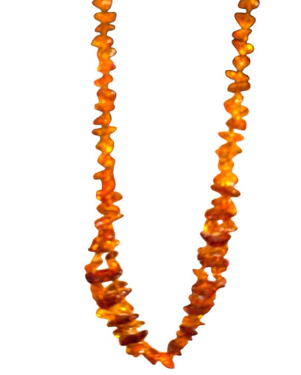 Vintage Authentic Baltic Honey Amber Double Strand Beaded Necklace