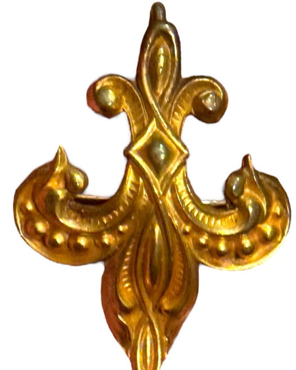Antique Victorian Gold Filled Fleur-de-Lis Brooch Pendant