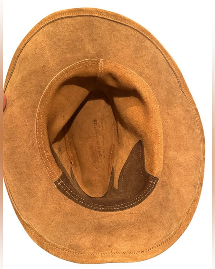 Vintage Men's Brown Suede Two Tone Cowboy Hat Southwestern XL