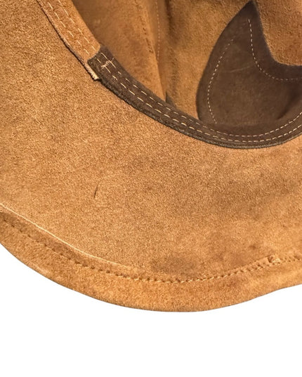Vintage Men's Brown Suede Two Tone Cowboy Hat Southwestern XL