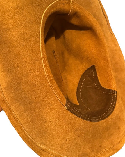 Vintage Men's Brown Suede Two Tone Cowboy Hat Southwestern XL