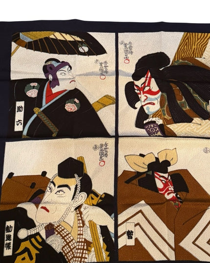 Traditional Japanese Art Tapestry Festival Seasons Scarf