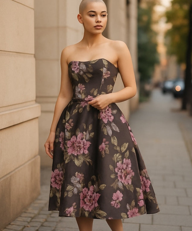 TED BAKER LN Floral Print Flared Party Dress COMING SOON