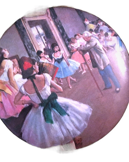 Vintage Rare Mirror Compact ballet dancers Beauty